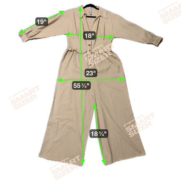 ASOS Beige cotton/linen romper size 12 (N117) - Picture 7 of 7